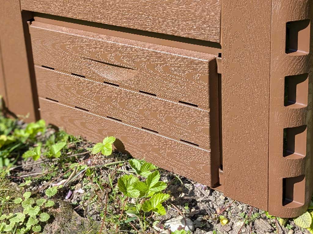 Thermoquick Express Komposter Pro Line in Holz Optik