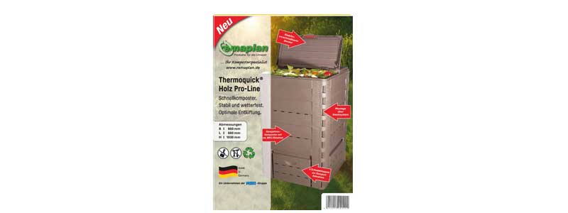 Flyer - Komposter Thermoquick Pro-Line Holz-Optik